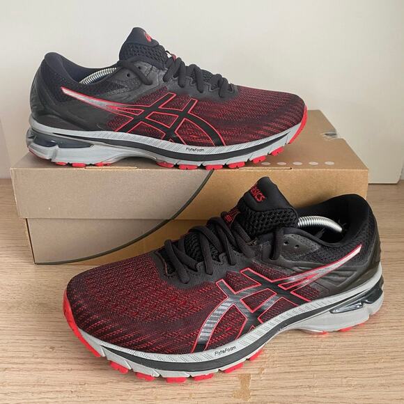 Asics GT 2000 9 ‘Black Classic Red’ Men Running Shoes- SZ 8 main image 7